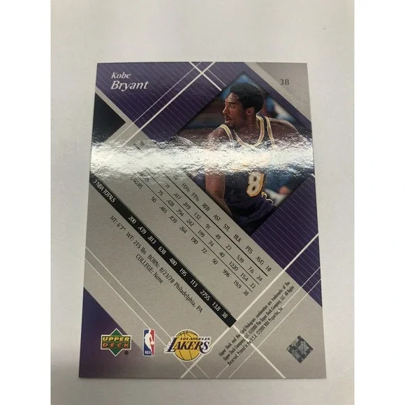 2000 Kobe Bryant Upper Deck Black Diamond #38 - Picture 4 of 4